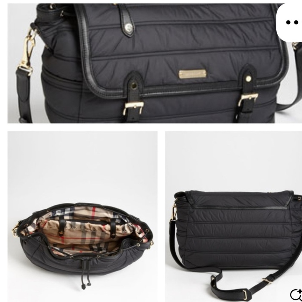 Burberry Quilted Nylon Diaper bag